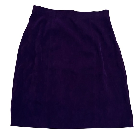Vintage Norton McNaughton Skirt Dark Purple Size 12 - Picture 4 of 12